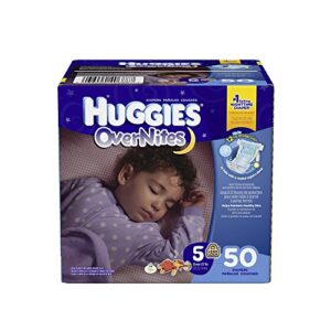 huggies overnites diapers, size 5, 50 count