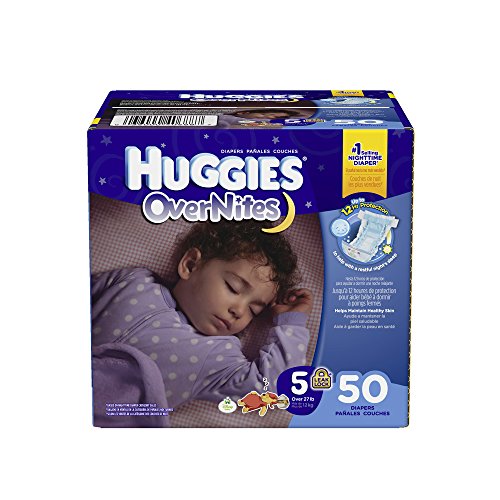 Huggies Overnites Diapers, Size 5, 50 Count