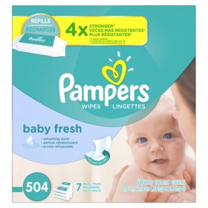 pampers baby wipes baby fresh 7x refill 504 count