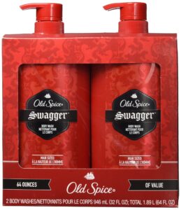 lot of 2 old spice swagger body wash 64 ounces total man sized shower bath new