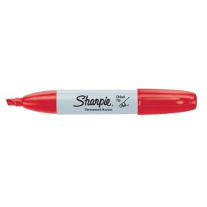 Sharpie 38283 Sharpie Chisel Tip Permanent Marker Open Stock - Red 6pk