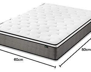 ZINUS 12 Inch Support Plus Pocket Spring Hybrid Mattress, Queen, Strong Coils for Durable Support, Pocket Innersprings for Motion Isolation, Mattress in A Box