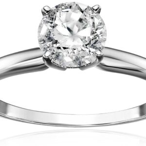 14k Round Solitaire White Gold Engagement Ring (1cttw, H-I Color, I3 Clarity), Size 6