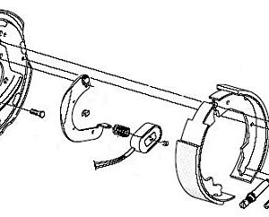 Trailer Brake Assembly Electric Trailer Brakes 12" x 2" - 2 right & 2 left 5200 6000 7000 lb axles