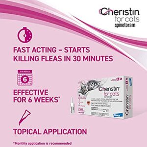 Cheristin Cat Cheristin Cat Flea Treatment & Prevention for Cats | 1 Topical Dose Provides Up to 6 Weeks of Coverage | 1 ct.