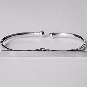 SOVATS Double Finger Band Ring for Women 925 Sterling Silver Rhodium Plated - Simple, Stylish &Trendy Nickel Free Ring Adjustable Size