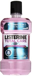 listerine total care zero anticavity mouthwash, fresh mint, 33.8 fl oz