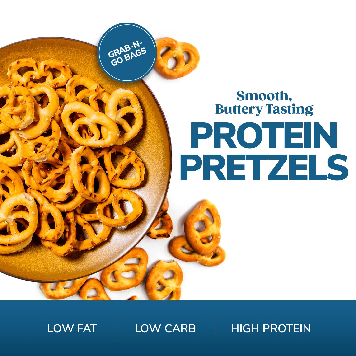 WonderSlim Protein Pretzel Snacks, 120 Calories, 12g Protein, 4g Fiber (7ct)