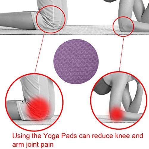 GoYonder Eco Yoga Workout Knee Pad Cushion Purple (Pack of 2)