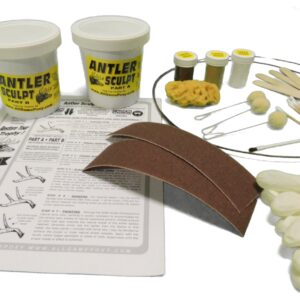 Pro Size Antler Art Crafting Epoxy Kit - Repair Horns Antlers Skulls Teeth Claws - 3 lb. Jumbo KIT -Great for Antler Lighting, Furniture, Collectibles, Antler Christmas Tree, Wreaths and More!