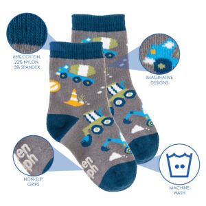 Stephen Joseph baby boys Construction Socks, Gray, Medium US