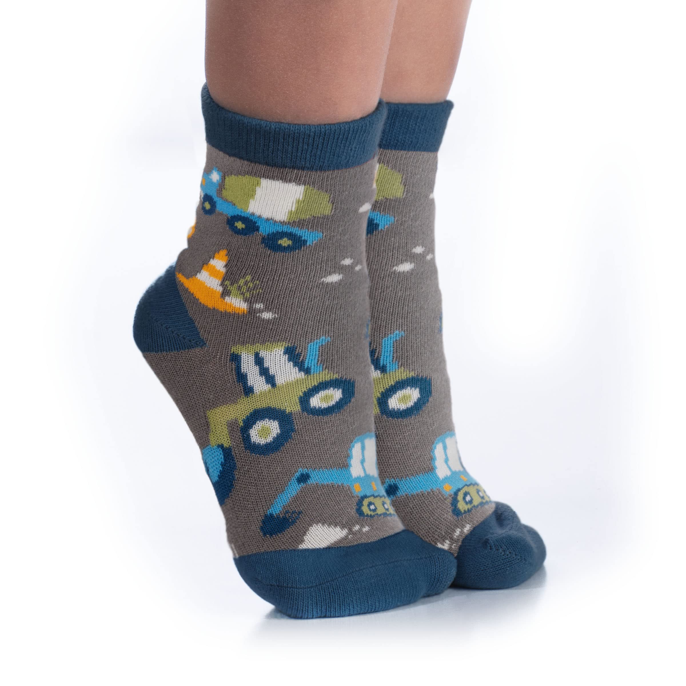 Stephen Joseph baby boys Construction Socks, Gray, Medium US