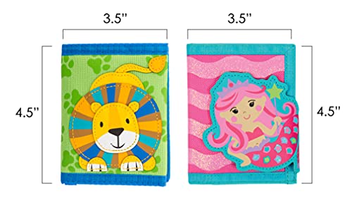 Stephen Joseph Kids' Unisex Toddler Wallet,Polyester, Spacious, Rainbow