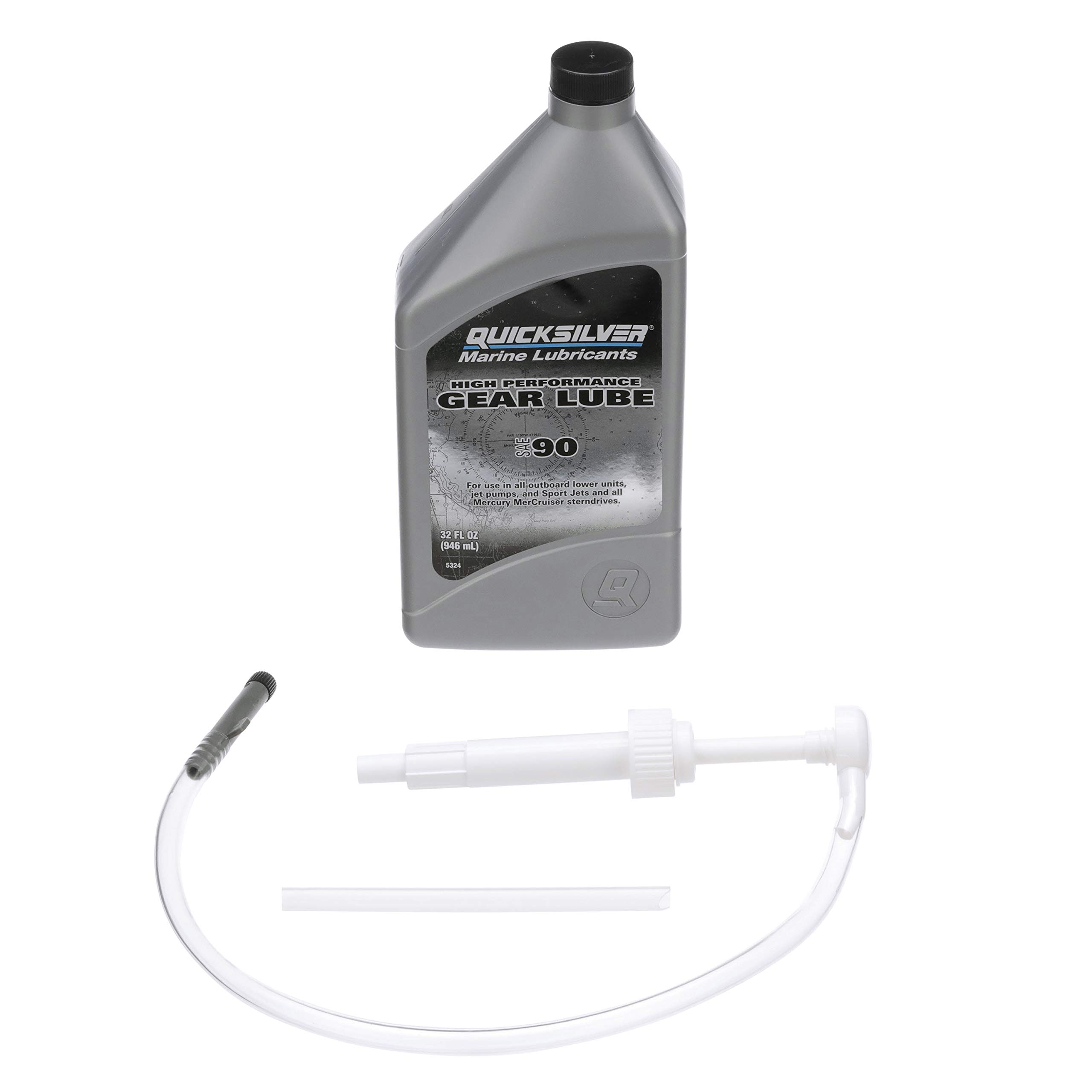 Mercury Quicksilver 32oz High Performance Gear Lube &ポンプキット: Fits Most Outboards Sterndrives Outdrives Lower単位