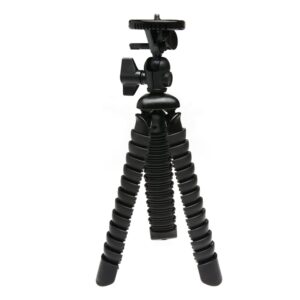 Vivitar Large Rubbarized Spider Tripod, Extends 12 inches and rotates 360 Degrees, VIV-SP-12-BLK , Black