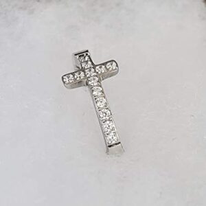 True Love Waits Ring Sideways Cross Purity, Christian Chastity Ceremony, Stainless Steel (7)