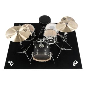 Drum Workshop(DWCPRUG2),Inc. DW Drum Set Rug,Black,62" x 78"