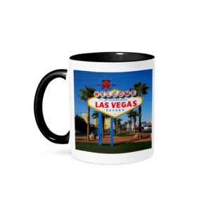 3dRose Welcome To Fabulous Las Vegas, NV Mug, 1 Count (Pack of 1), Black