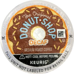 the original donut shop decaf k-cups for keurig brewers, 48 count (24 count, pack of 2) - packaging may vary