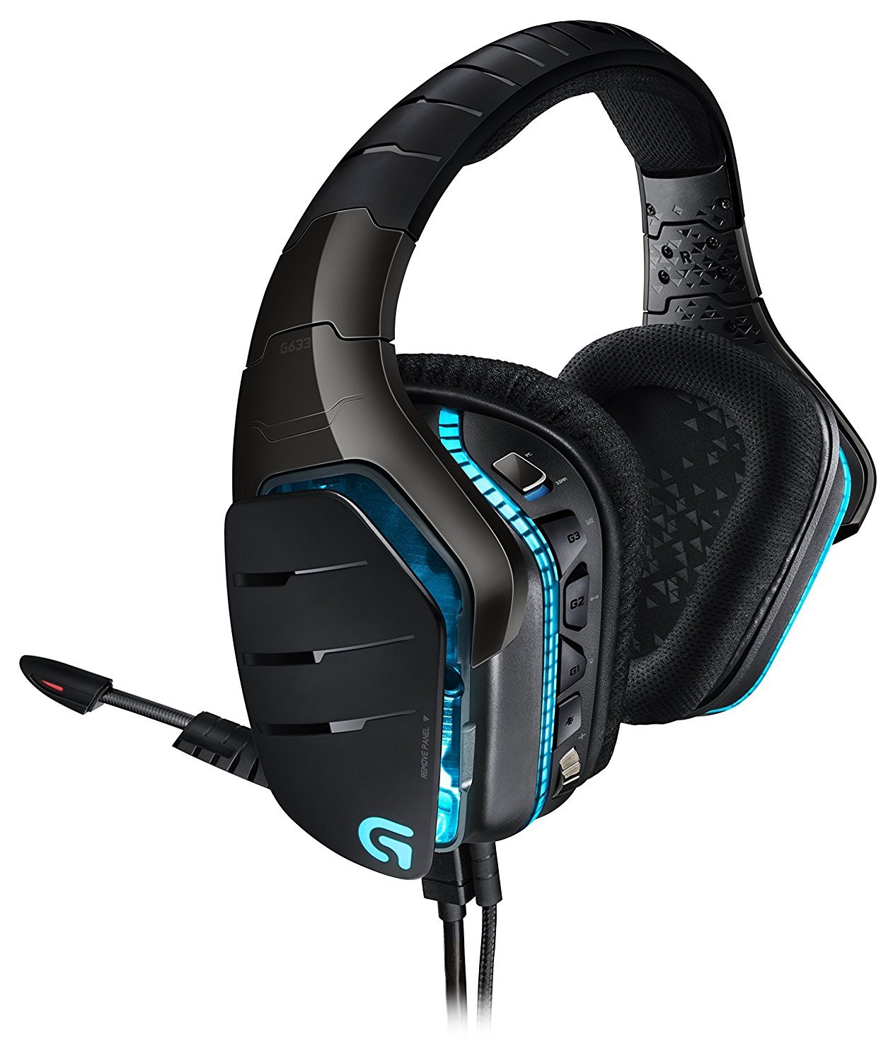 Logitech G633 Artemis Spectrum – RGB 7.1 Dolby and DTS Headphone Surround Sound Gaming Headset – PC, PS4, Xbox One, Switch, and Mobile Compatible – Exceptional Audio Performance – Black