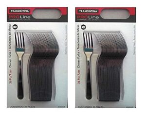 2 x tramontina pro line 36 dinner forks commercial grade stainless steel