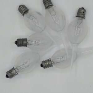 On The Bright Side Primitive Silicone Dipped 5 Watt Light Bulb - Pack of 6 - Clear