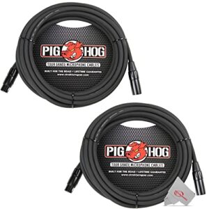 pig hog phm20 20' xlr cable 2 pack, speaker