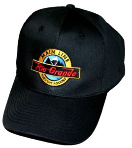 denver and rio grande main line embroidered hat [hat12] black