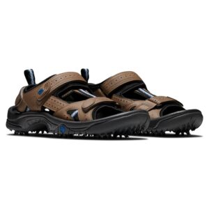 FootJoy Men's Golf Sandals Shoes, Dark Taupe, 9