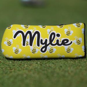 Personalized Buzzing Bee Blade Putter Cover