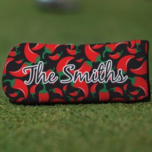 Personalized Chili Peppers Blade Putter Cover