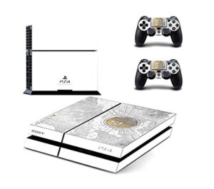 new ps4 console skin sticker + 2 led lightbar decals of destiny the taken king limited edition skin decals designed for sony ps4 playstation 4 console and 2 controllers skin covers