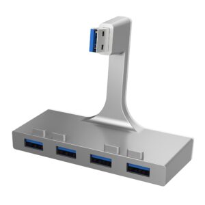 sabrent premium 4 port aluminum usb 3.0 hub for imac slim unibody (hb-imcu)