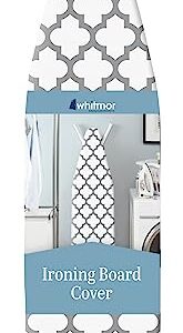 Whitmor Deluxe Ironing Board Cover and Pad (Ironing board not included) - Medallion Grey