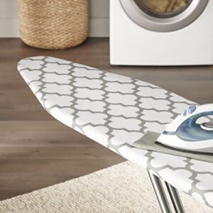 Whitmor Deluxe Ironing Board Cover and Pad (Ironing board not included) - Medallion Grey