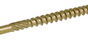 Power Pro 967778 Wood Screws, #9 x 3, Premium Outdoor Deck Screws, Rust Resistant, Epoxy Coated Bronze, 1/4 Keg, 2000 pcs