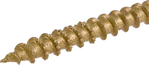 Power Pro 967778 Wood Screws, #9 x 3, Premium Outdoor Deck Screws, Rust Resistant, Epoxy Coated Bronze, 1/4 Keg, 2000 pcs