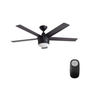 home decorators collection merwry led 52" indoor ceiling fan (black)