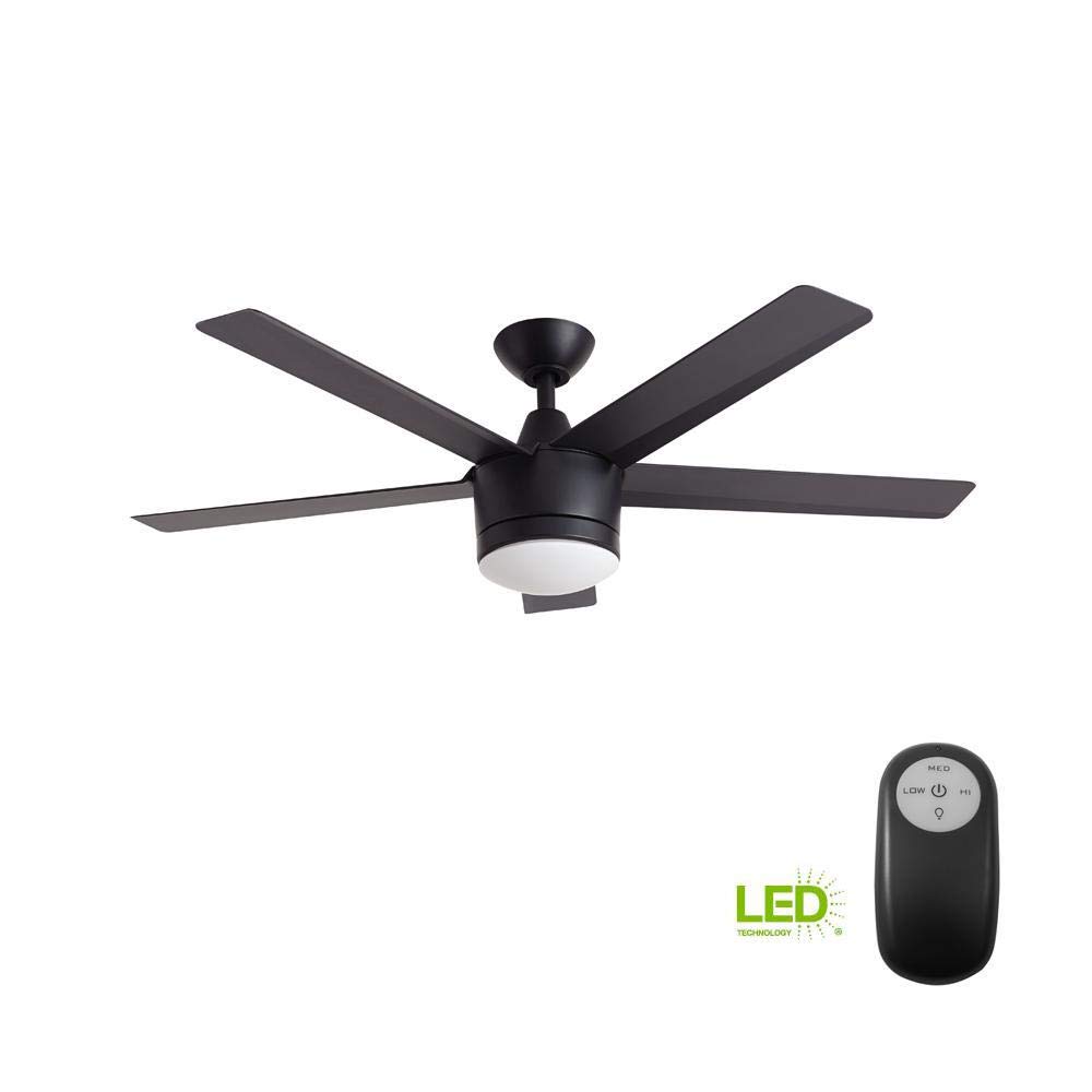 Home Decorators Collection Merwry LED 52" Indoor Ceiling Fan (Black)