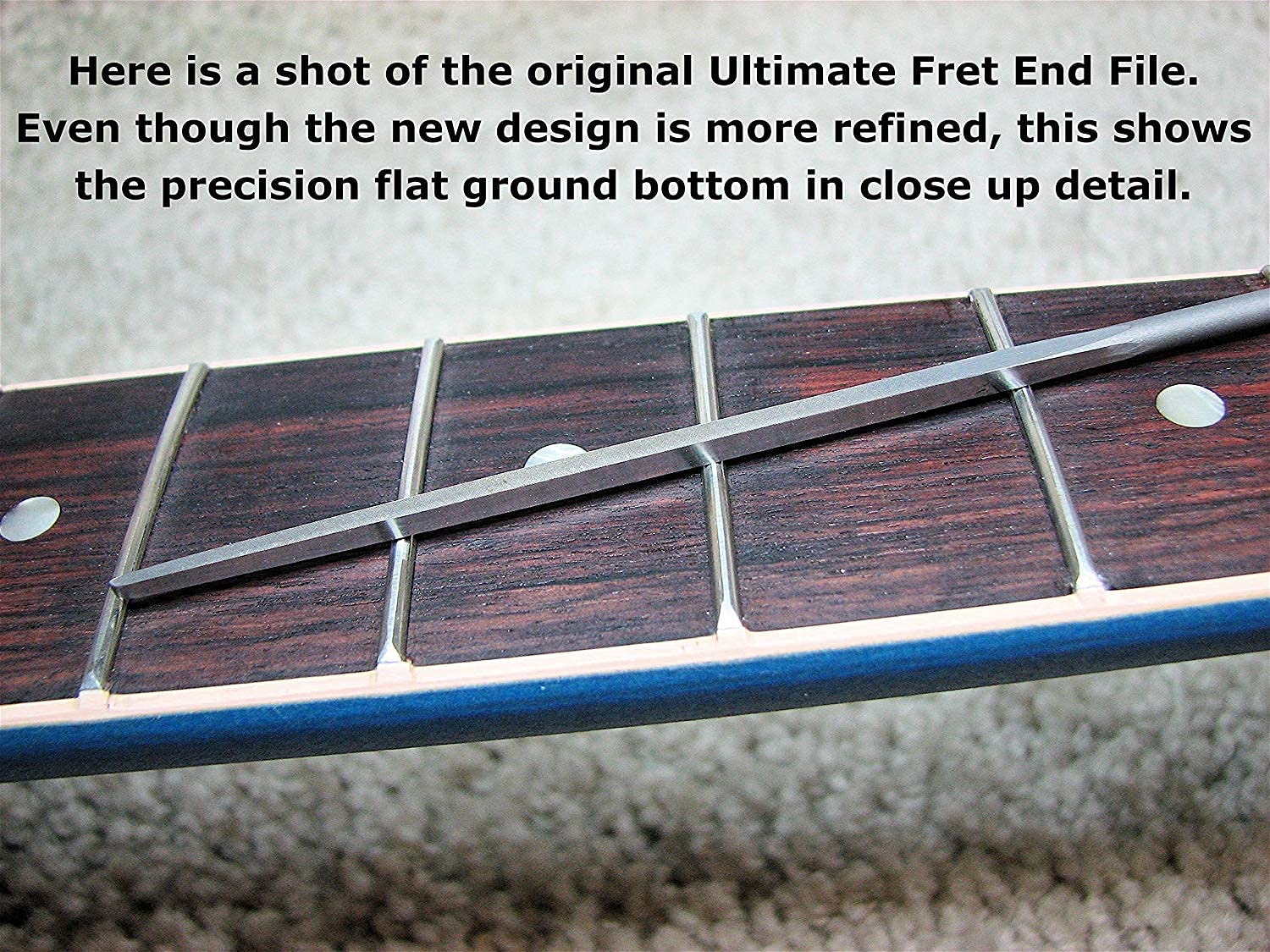 FretGuru Ultimate Fret End File 2 - Fix Sharp Fret Ends, Fret Sprout, Fret End Dressing File Pro Luthier Tool Guitar Tech [FINALLY AVAILABLE AGAIN - ADVANCED NEW DESIGN SHIPPING NOW]