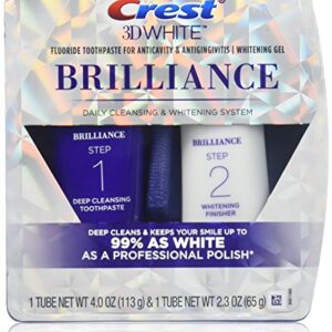 Crest Brilliance Daily Cleasning Toothpaste And Whitening Gel System - 4 Oz