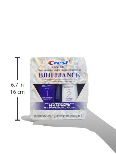 Crest Brilliance Daily Cleasning Toothpaste And Whitening Gel System - 4 Oz