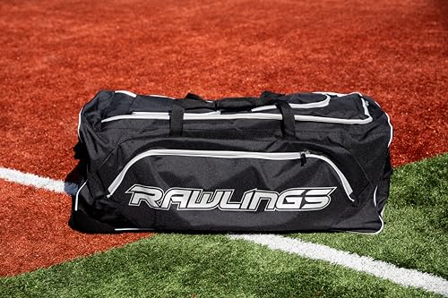 Rawlings | YADI Wheeled Catcher's Bag | Yadier Molina Model | Baseball/Softball | Black