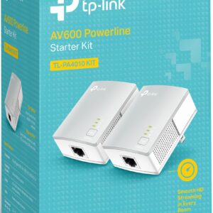 TP-LINK TL-PA4010KIT AV600 Nano Powerline Adapter Starter Kit, up to 500Mbps(Renewed)