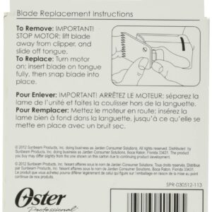 Oster Professional 76918-126 Replacement Blade, Classic 76/Star-Teq/Power-Teq Clippers, Size #2, 1/4" (6.3 mm)