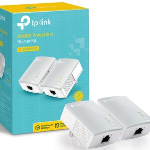 TP-LINK TL-PA4010KIT AV600 Nano Powerline Adapter Starter Kit, up to 500Mbps(Renewed)