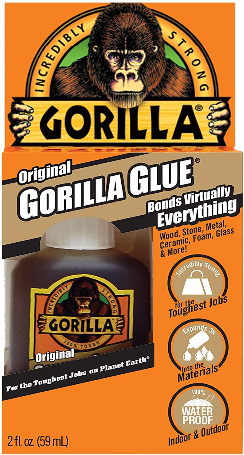 16 Pack Gorilla Glue 50002 Multi-Purpose Waterproof Gorilla Glue Adhesive 2-oz Bottles by Gorilla Glue