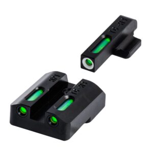 TRUGLO TFX Handgun Sight | Durable Shock-Resistant Compact Brightly Glowing Tritium & Fiber-Optic Xtreme Day/Night Sight, Compatible with H&K P30 Handguns