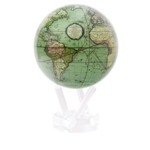 mova globe antique terrestrial green 4.5"