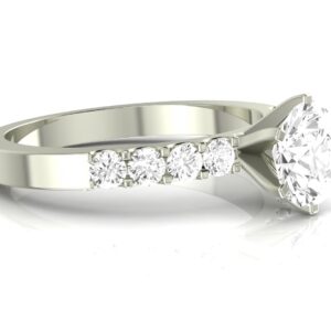 2 Carat GIA Certified Marquise Cut Classic Prong Set Diamond Engagement Ring with a 1 Ct G-H VS1-VS2 Center